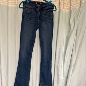 Sz 2 Kut from the Kloth Natalie High Waisted Women's Dark Blue Boot Cut Jeans
